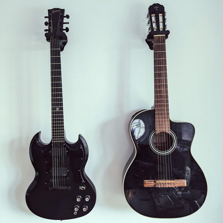 Gibson SG and Takamine